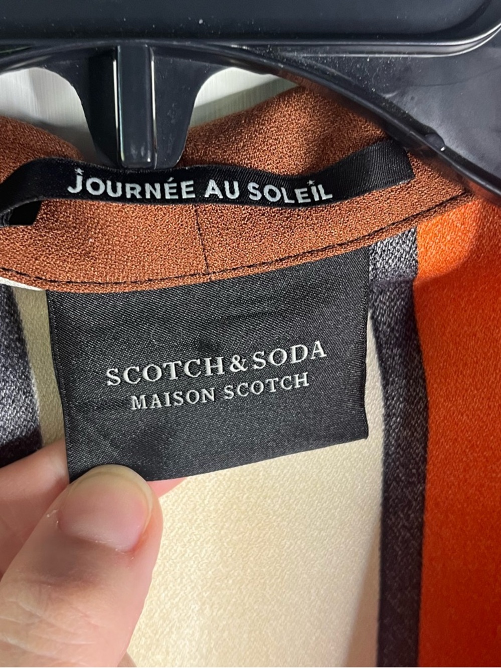 SCOTCH & SODA by MAISON SCOTCH for ANTHROPOLOGIE Stripe Drapey Blazer small - Picture 7 of 11